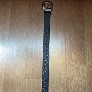 Black Belt with Silver Buckle and Studs
